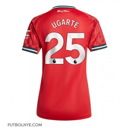 Camiseta Manchester United Manuel Ugarte #25 Primera Equipación para mujer 2025-26 manga corta